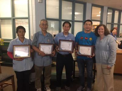 photo of custodians as FCPS Cares Winners