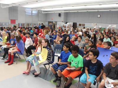 photo of Students participating in the Battle of the Books