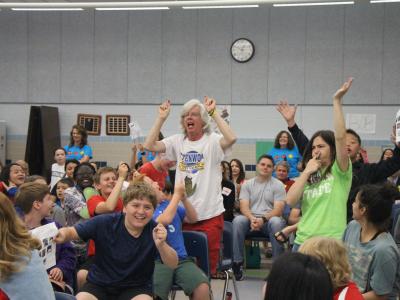photo of Students participating in the Battle of the Books