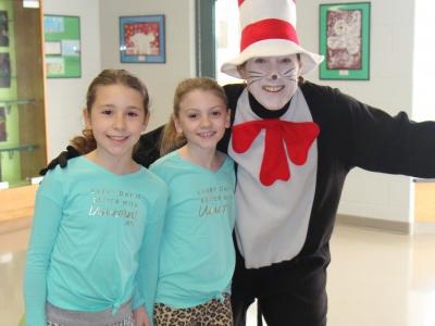 Students with the Cat in the Hat